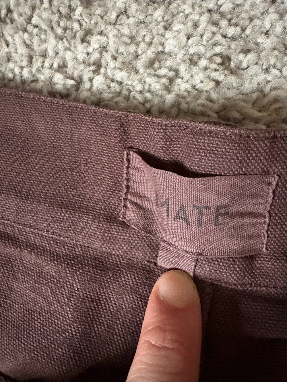 MATE The Label Cargo Carpenter Pant Organic Cotton Chocolate Brown Small - Picture 7 of 9